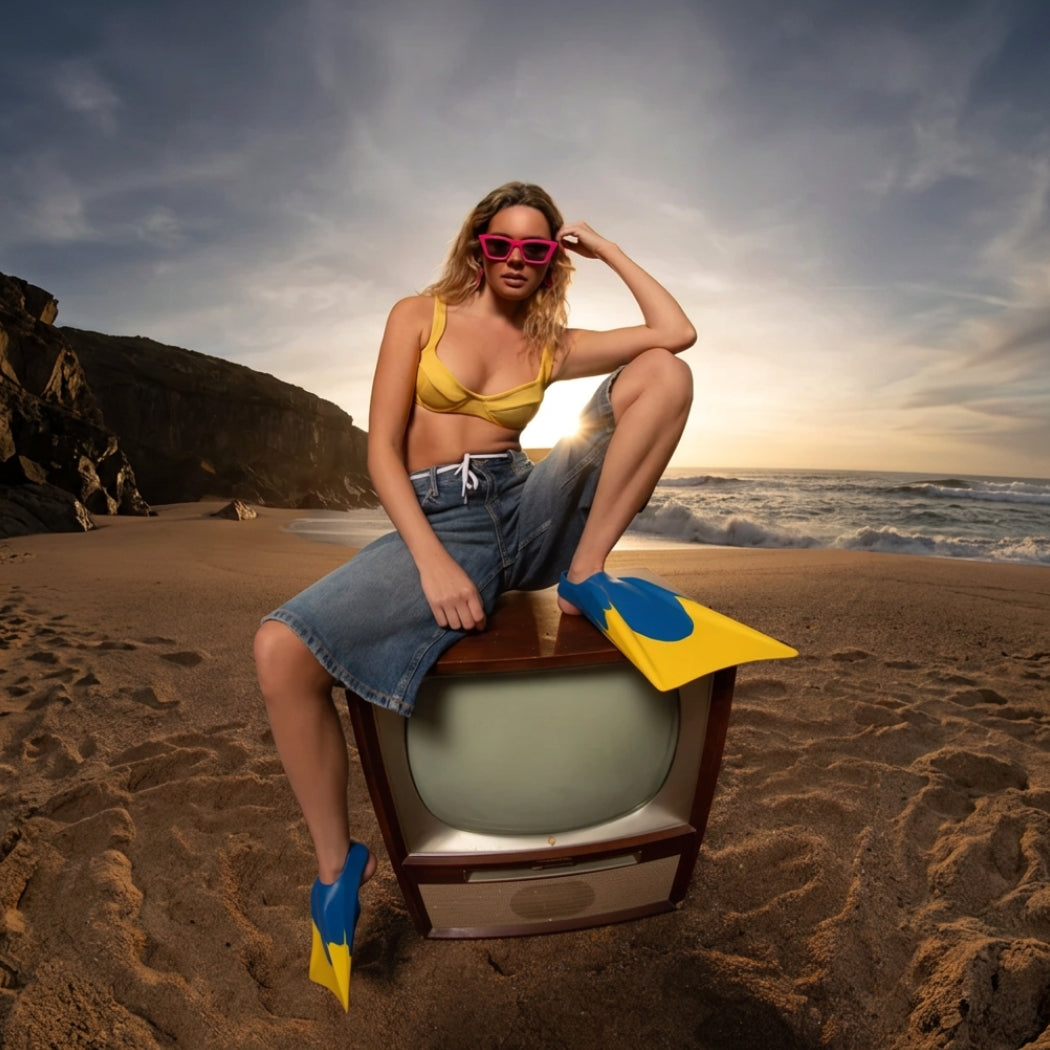 Churchill Makapuu 3.0 Blue Gold Fins