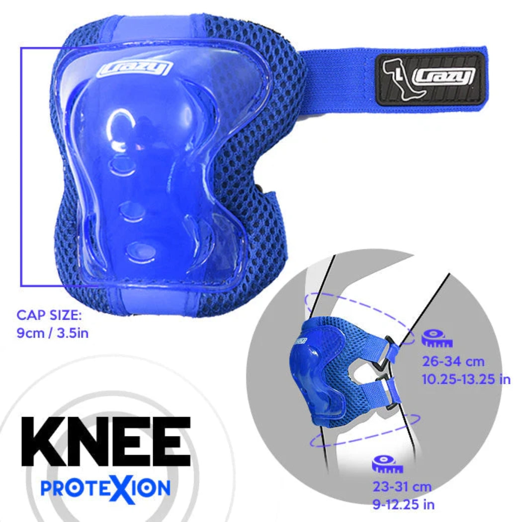 Crazy Skates Protexion Kids Tri Pack Blue