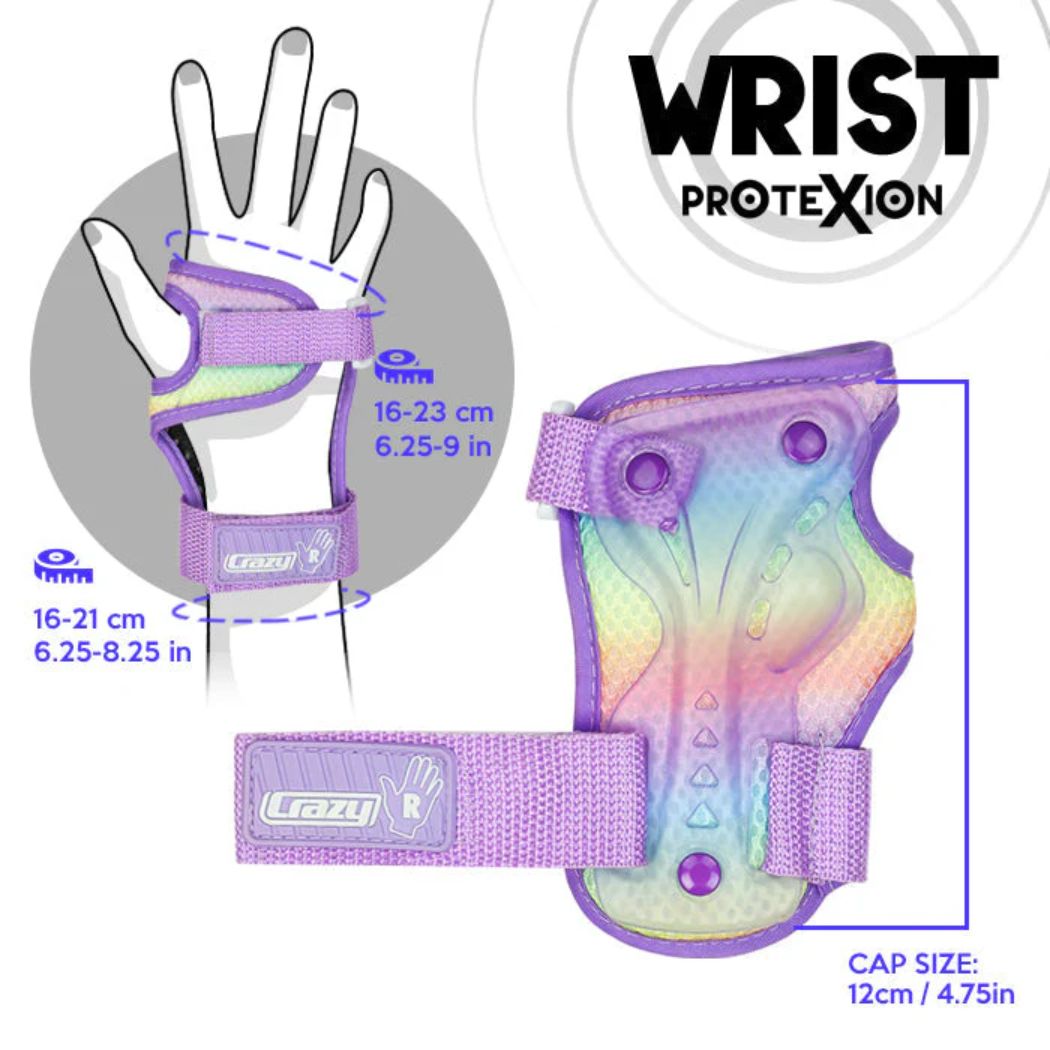 Crazy Skates Protexion Kids Tri Pack Rainbow