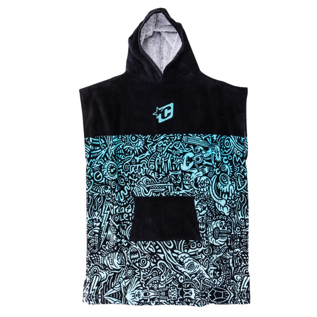 Creatures Of Leisure Grom Poncho Fluro Blue Fade Black