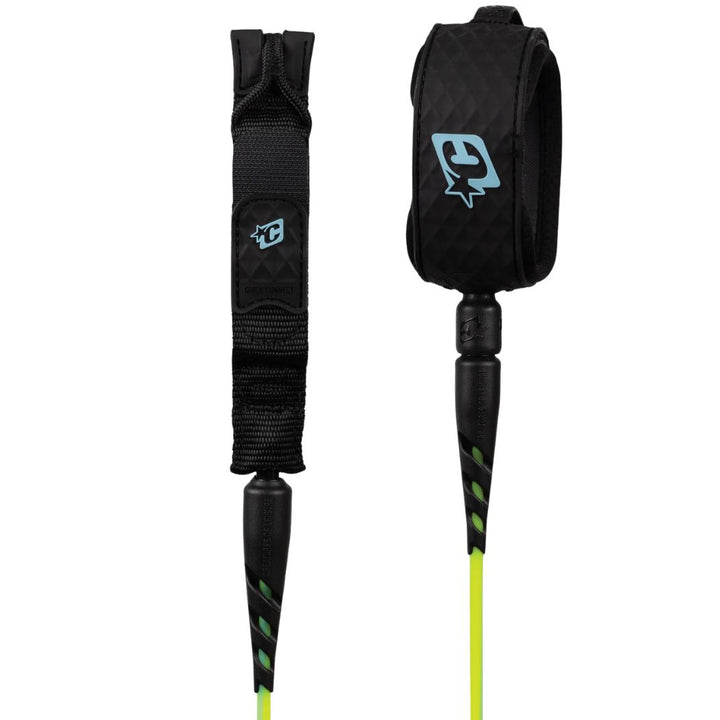 Creatures Of Leisure Grom Reliance Lite Duty 5 Leash Pine Lime Twist Black