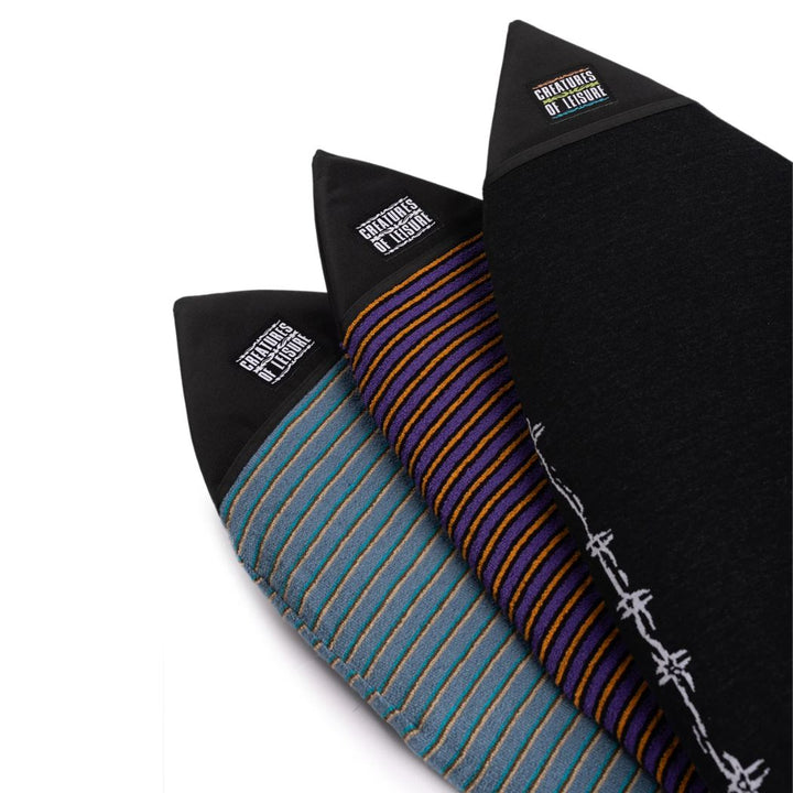 Creatures Of Leisure Shortboard Reliance Sox Purple Black Stripe