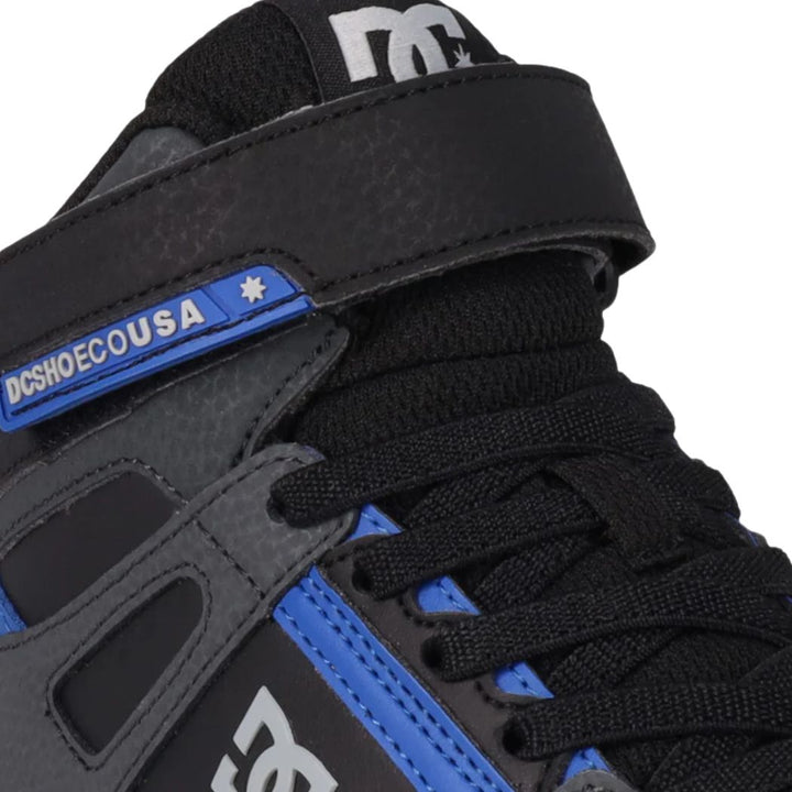 DC Kids Pure High Top EV Grey Black Blue