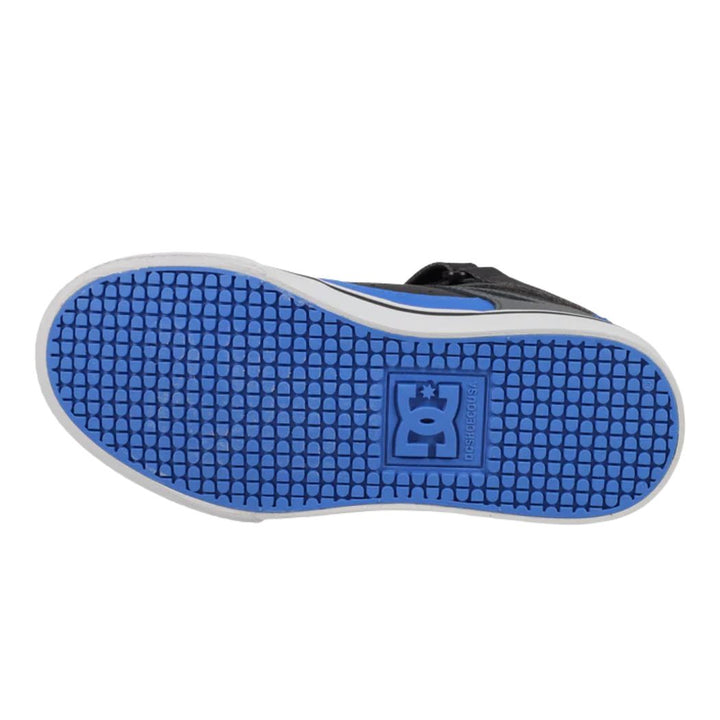 DC Kids Pure High Top EV Grey Black Blue