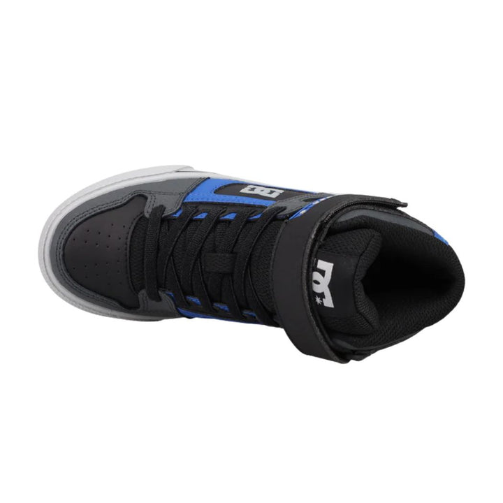 DC Kids Pure High Top EV Grey Black Blue