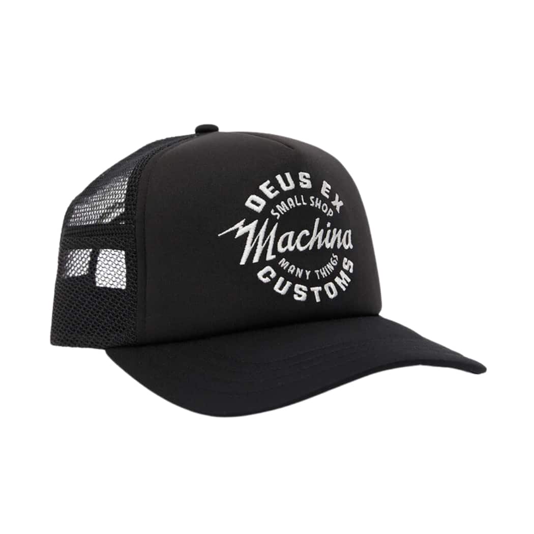 Deus Amped Circle Trucker Cap Black