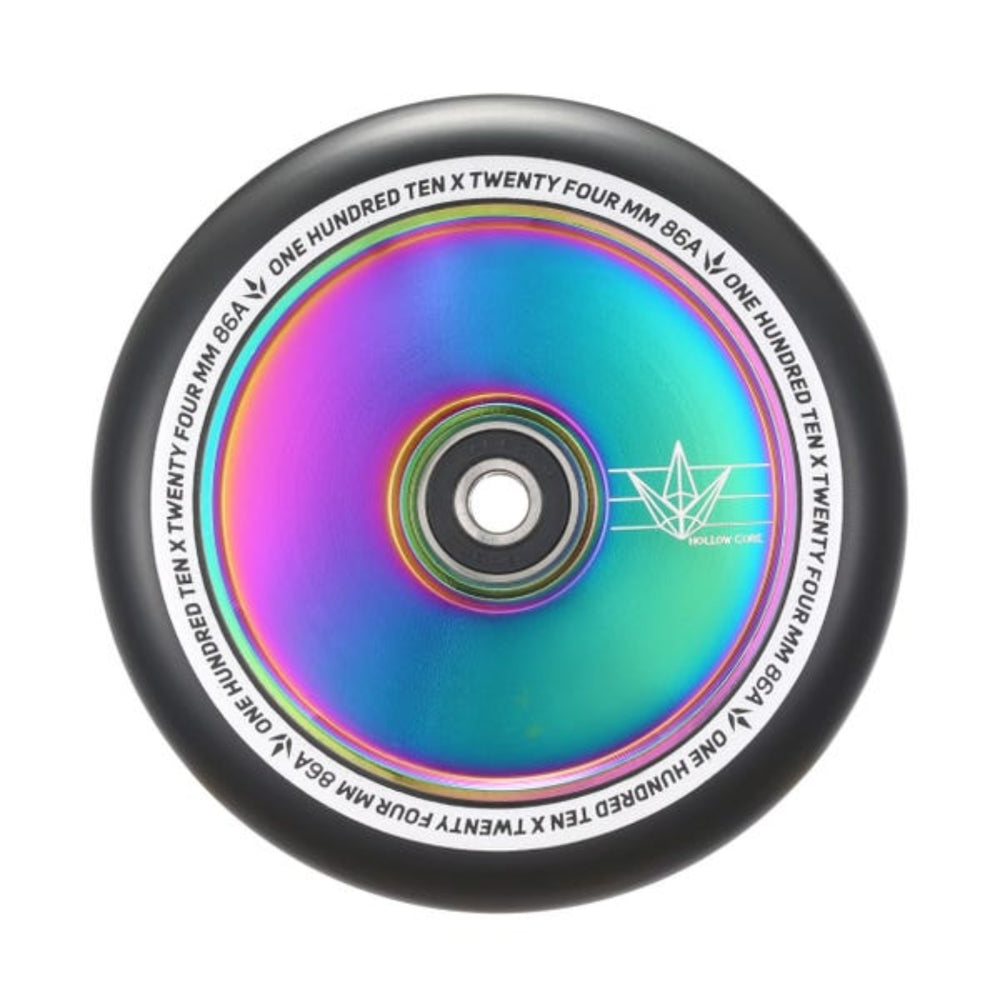 Envy 110mm Hollow Core Wheel Set Oil Slick Black