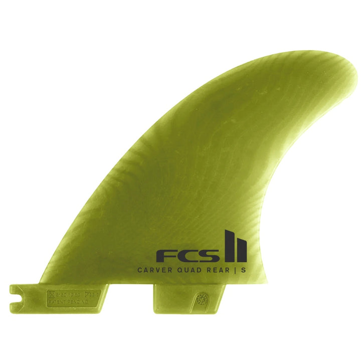 FCS II Carver Neo Glass Medium Quad Rear Eucalyptus