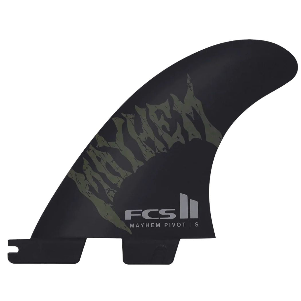 FCS II Mayhem Pivot PC Carbon Tri Fin Set Moss Small