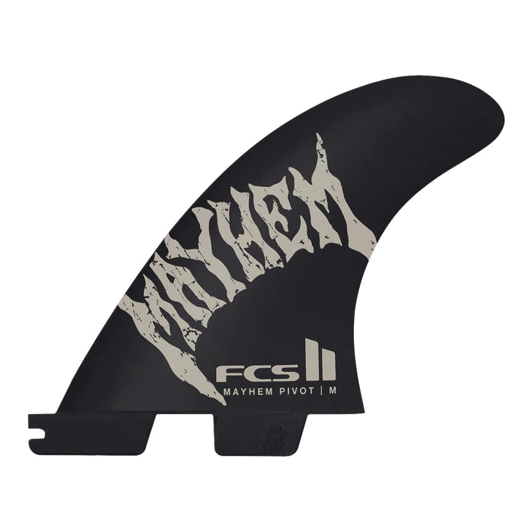 FCS II Mayhem Pivot PC Carbon Tri Fin Set Sand Medium