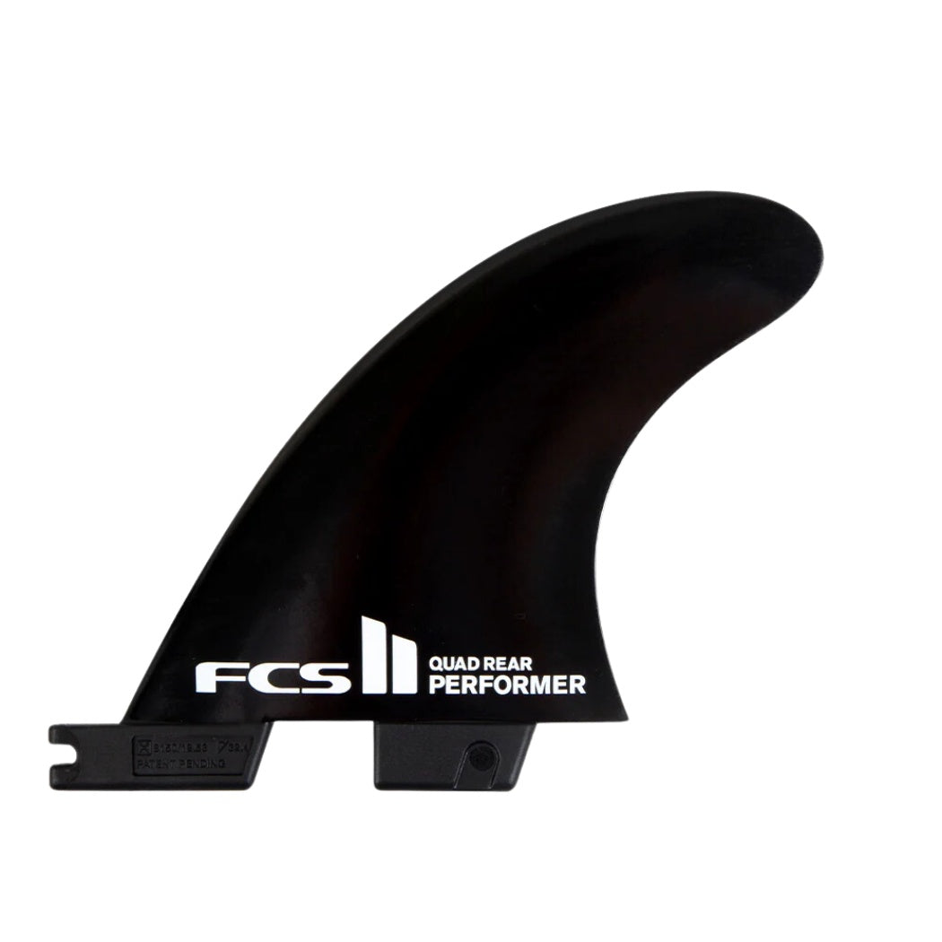 FCS II Performer Medium Quad Rear Fin Set Black