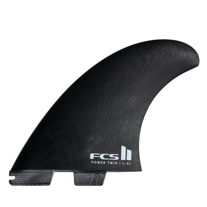 FCS II Power Twin +1 PG L-XL Black White Fin Set