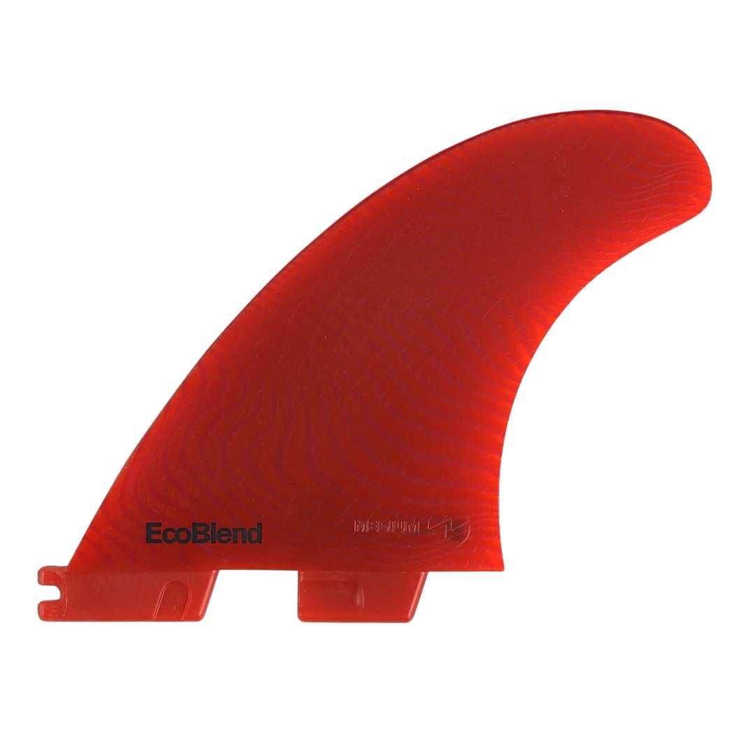 FCS II Accelerator Neo Glass Medium Red Tri Fins 