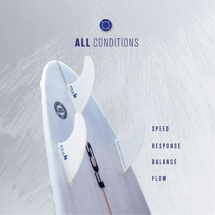 FCS II Performer PC Large White Tri Set