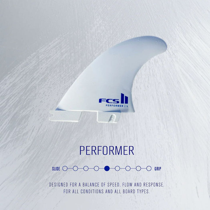 FCS II Performer PC Medium White Tri Set