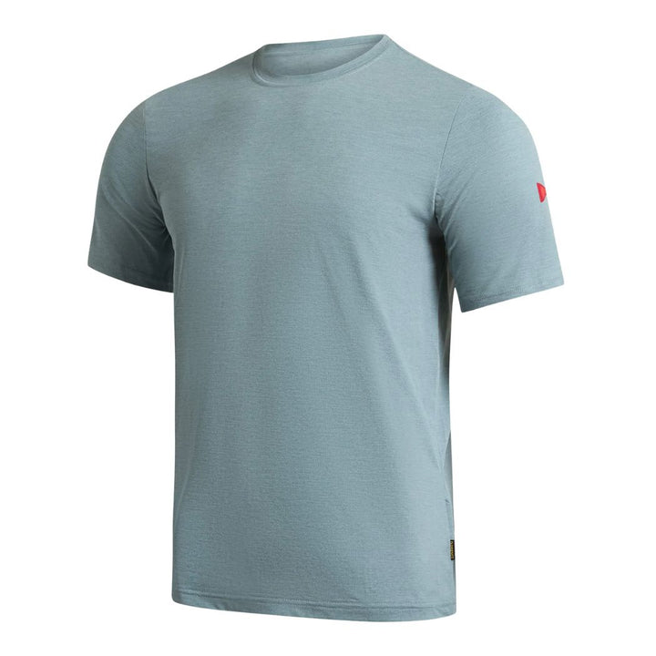 Florence Airtex Short Sleeve Shirt Heather Light Sea Blue