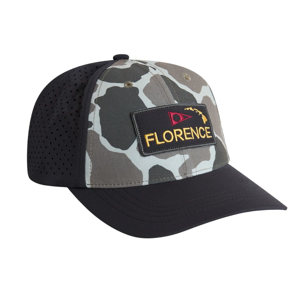 Florence Airtex Trucker Hat Tundra Camo