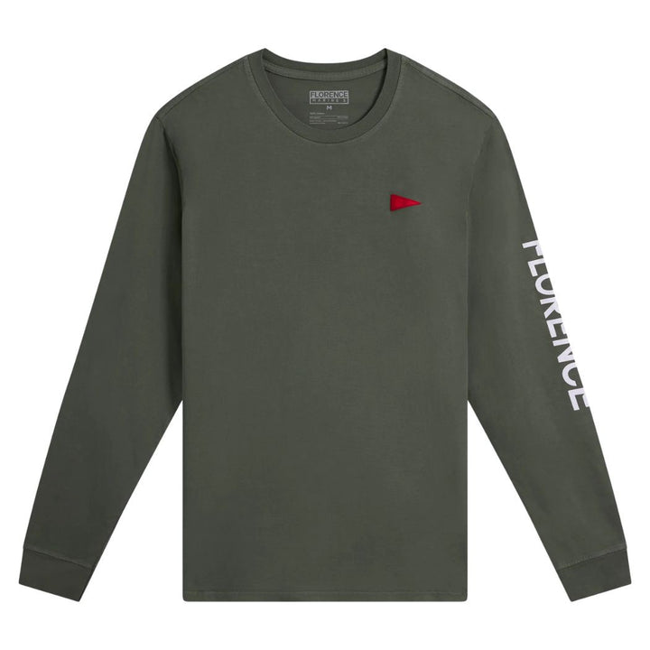 Florence Burgee Long Sleeve Tee Moss Grey