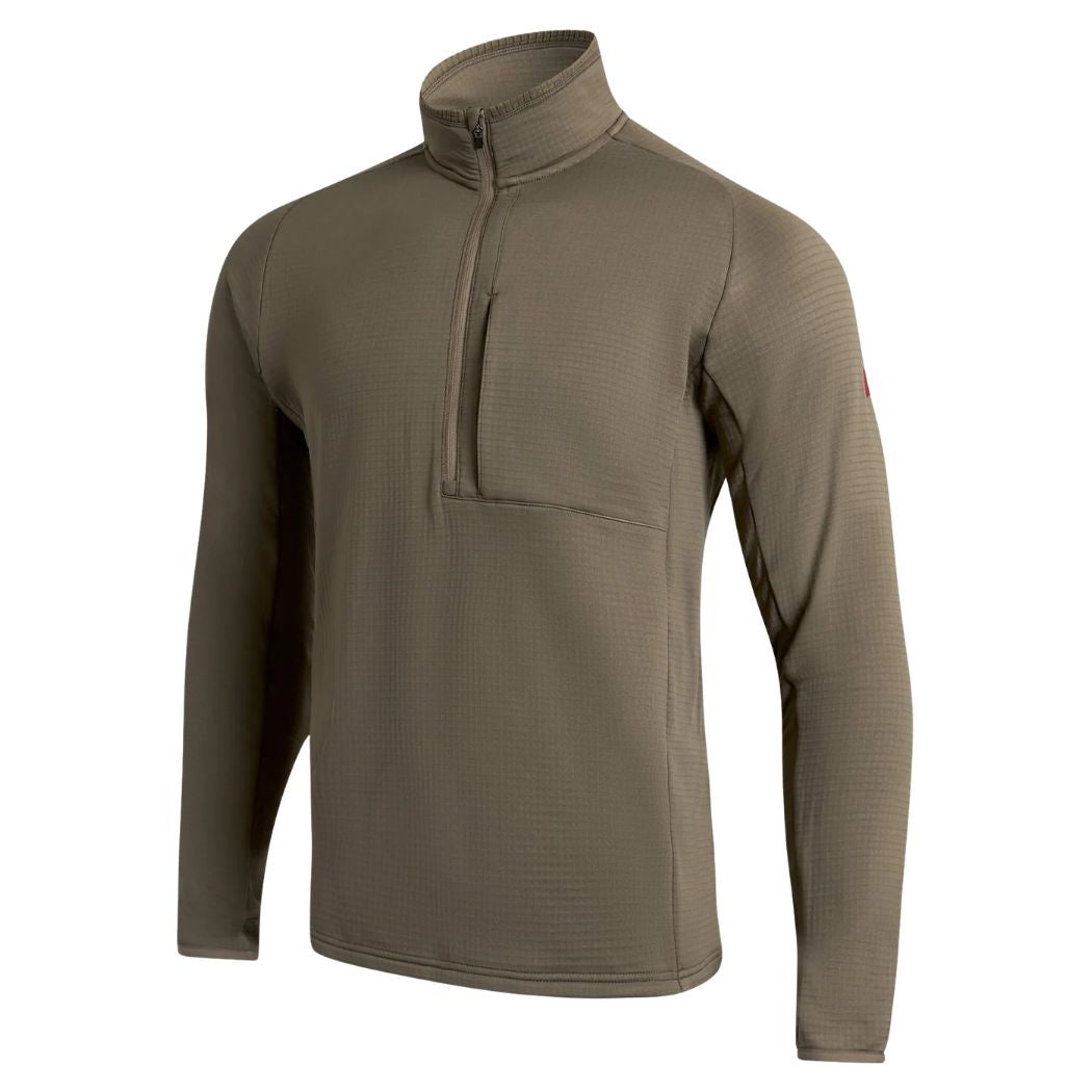 Florence Off Grid Fleece Half Zip Moss Grey