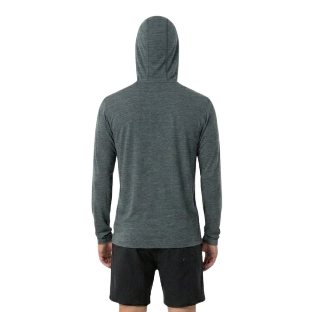 Florence Airtex Long Sleeve Hooded Shirt Heather Storm