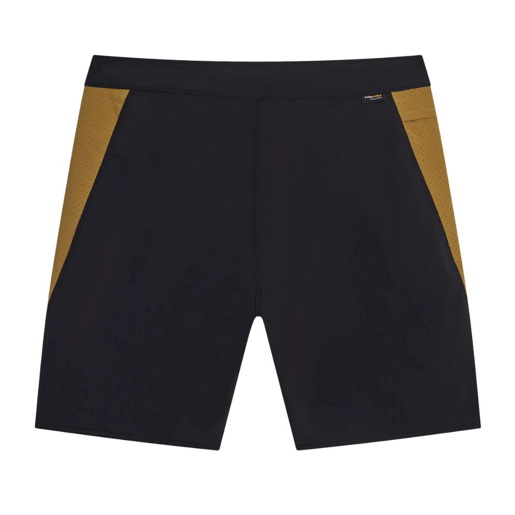 Florence Cordura Airtex Boardshort Black Tan
