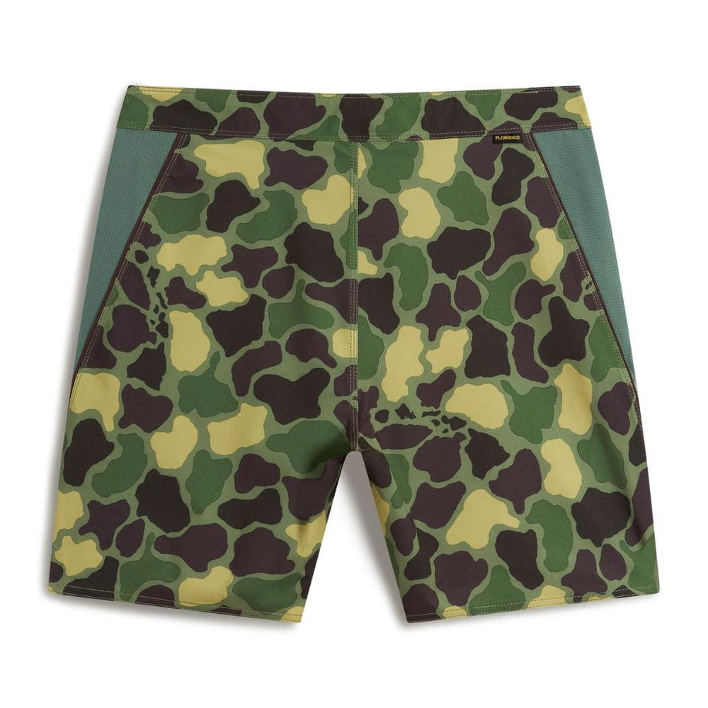 Florence F1 Airtex Gamma Boardshort Tropic Green Camo
