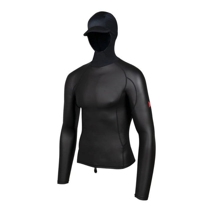Florence Long Sleeve Hooded Windshield Rashguard Black