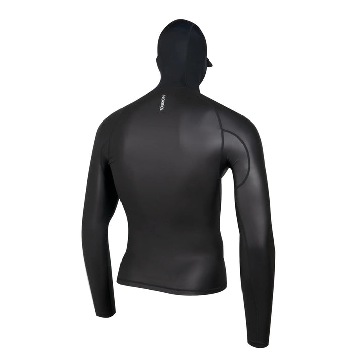Florence Long Sleeve Hooded Windshield Rashguard Black