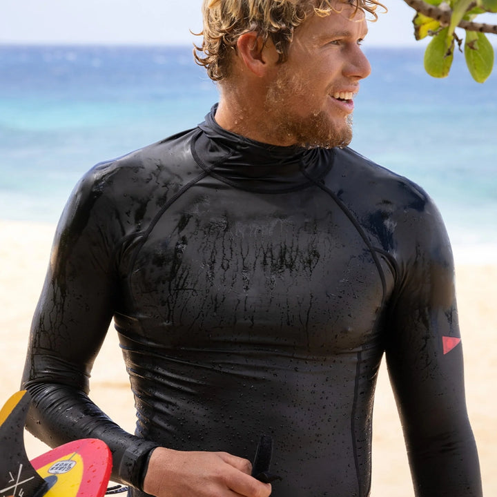 Florence Long Sleeve Hooded Windshield Rashguard Black