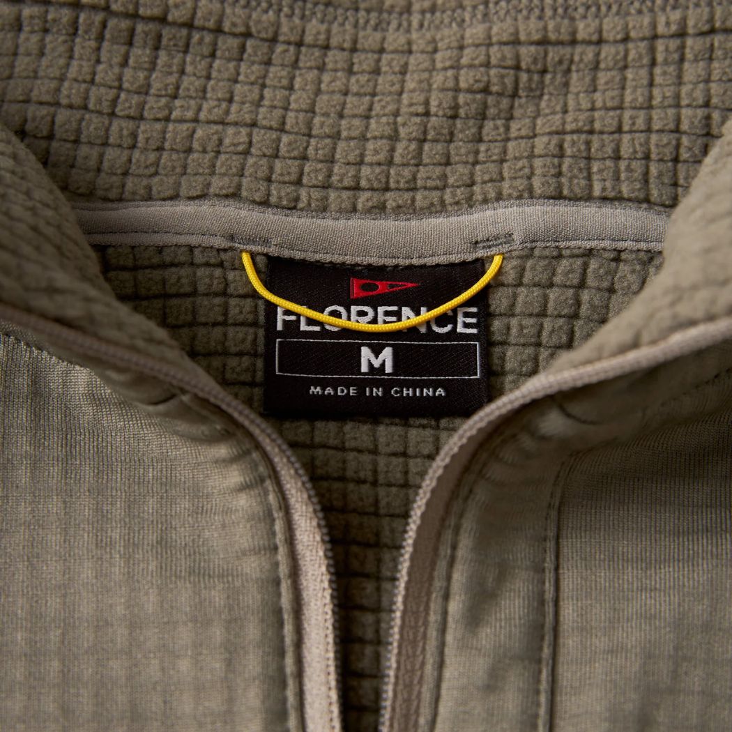 Florence Off Grid Fleece Half Zip Moss Grey