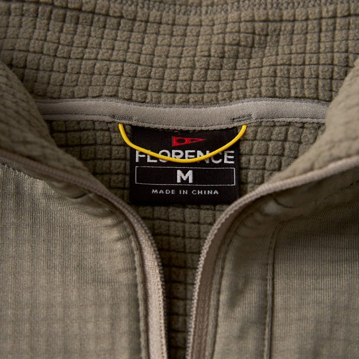 Florence Off Grid Fleece Half Zip Moss Grey