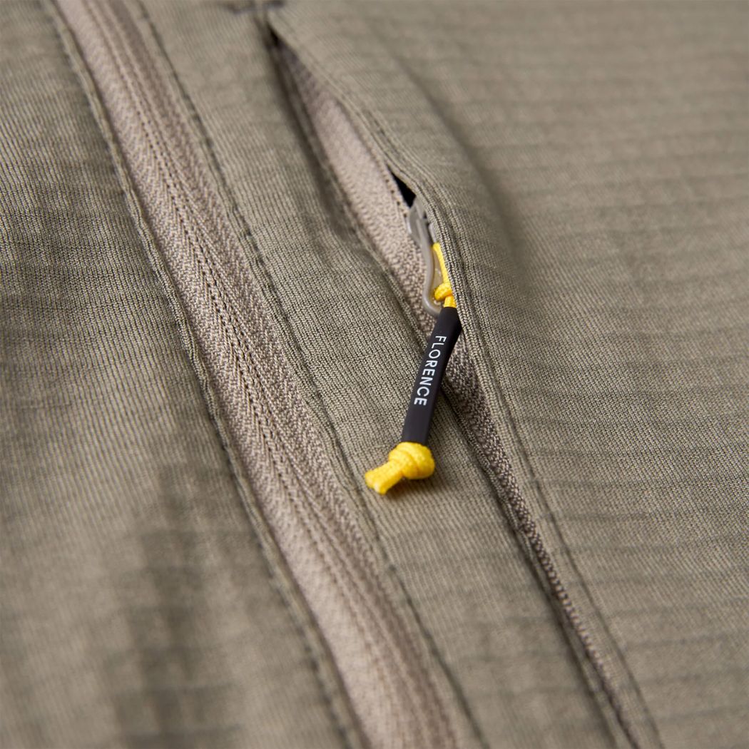 Florence Off Grid Fleece Half Zip Moss Grey