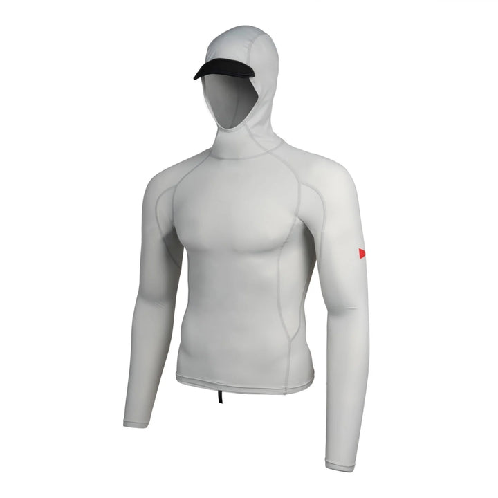 Florence Standard Issue Long Sleeve Hooded Rashguard Silver