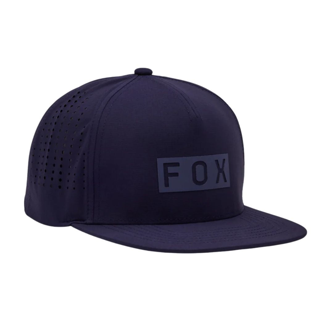 Fox Wordmark Tech Snapback Hat Midnight