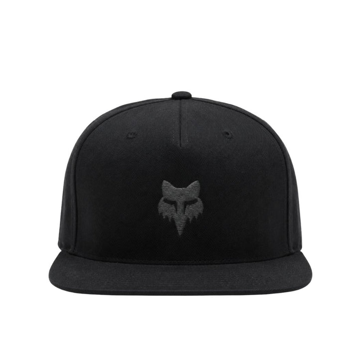 Fox Head Snapback Hat Black Charcoal