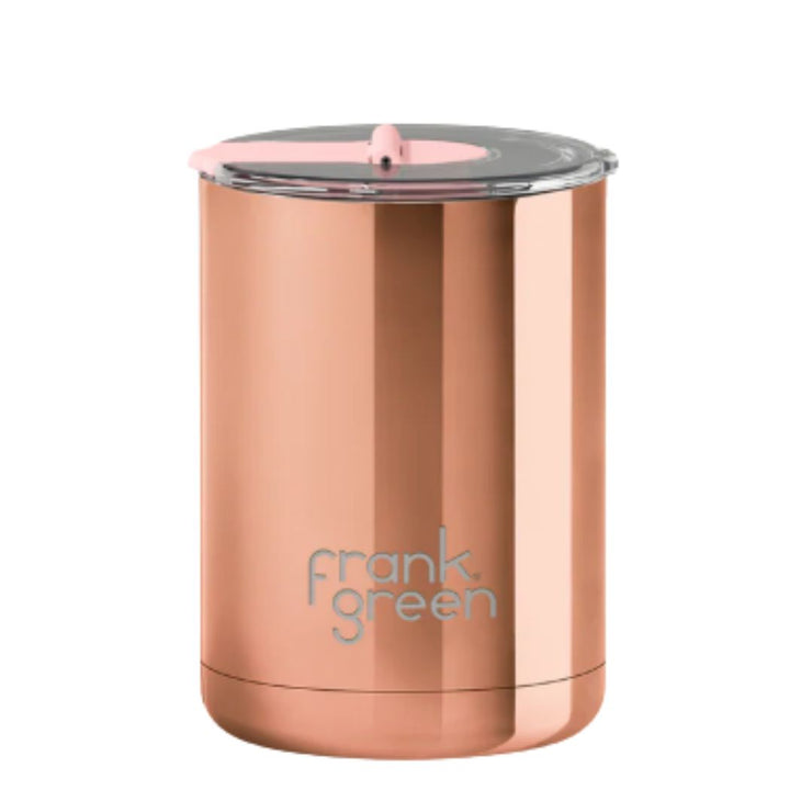 Frank Green 12oz Hinged Coffee Cup Rose Gold Chrome