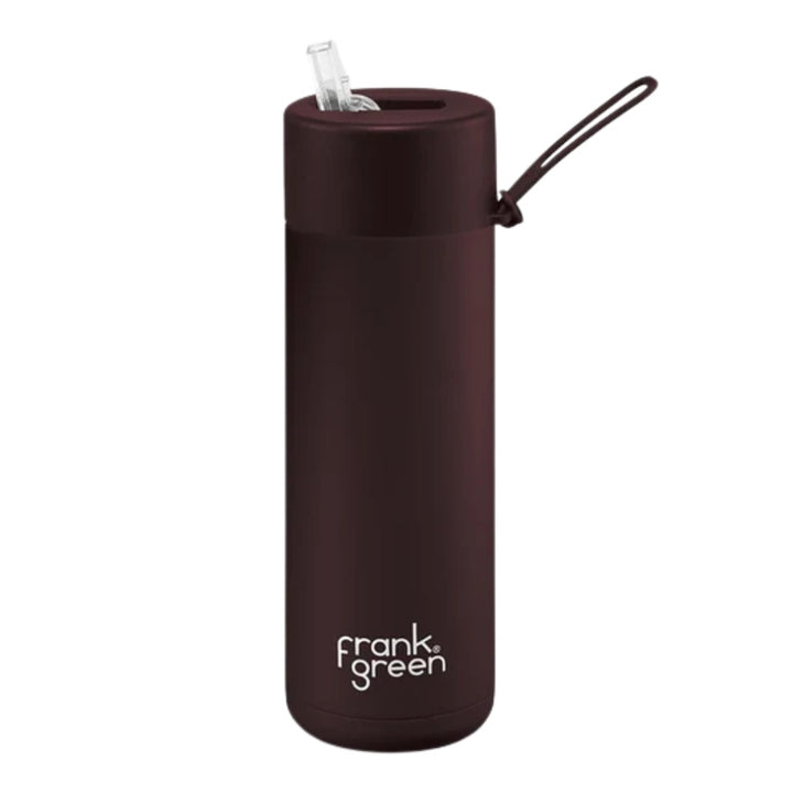 Frank Green 20oz Ceramic Reusable Bottle Chocolate