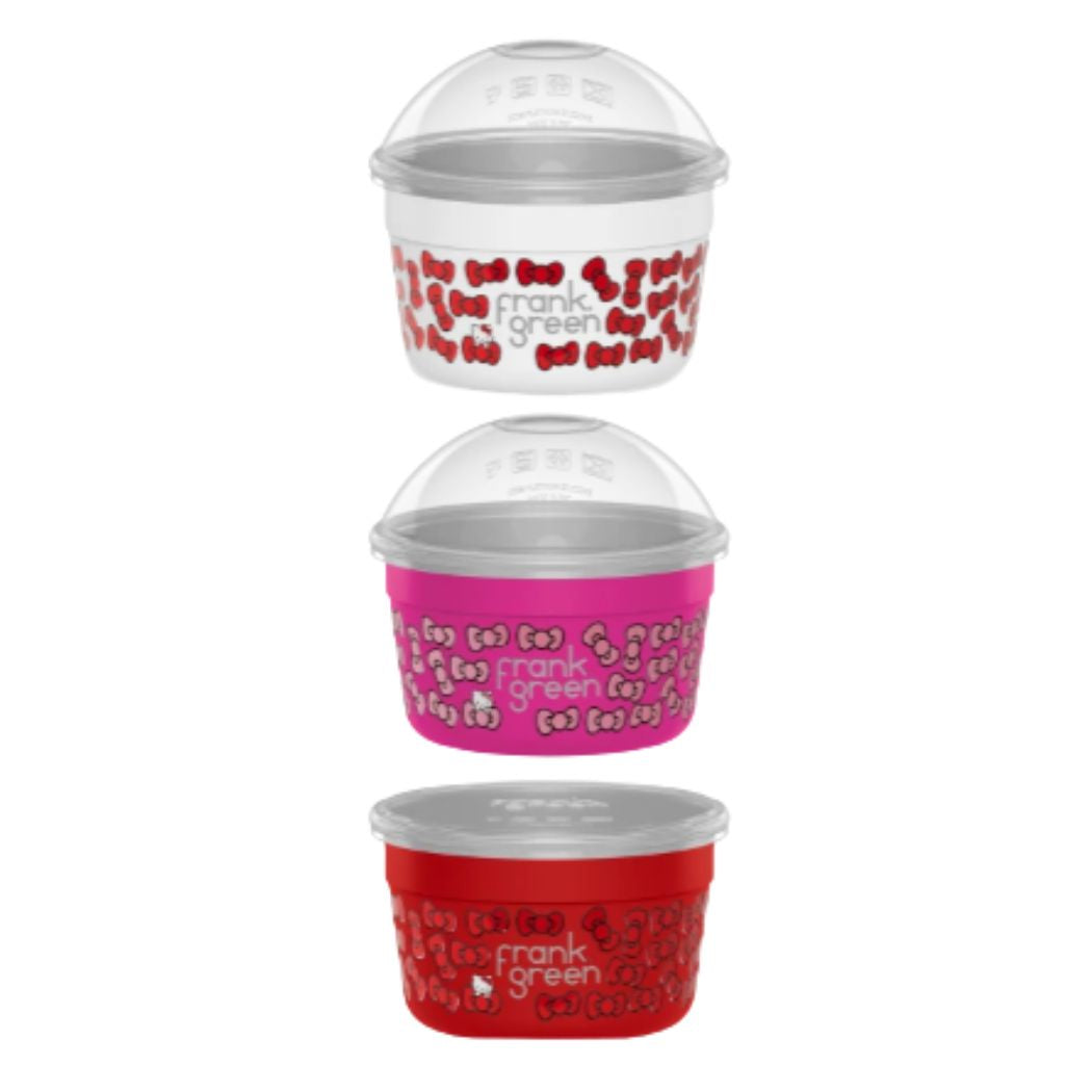 Frank Green Hello Kitty Trio Pack To Go Bowls 500ml
