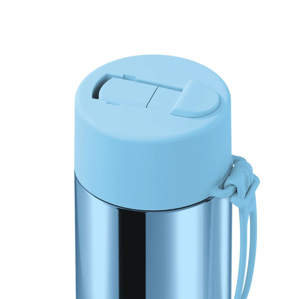 Frank Green 20oz Reusable Bottle Blue Chrome