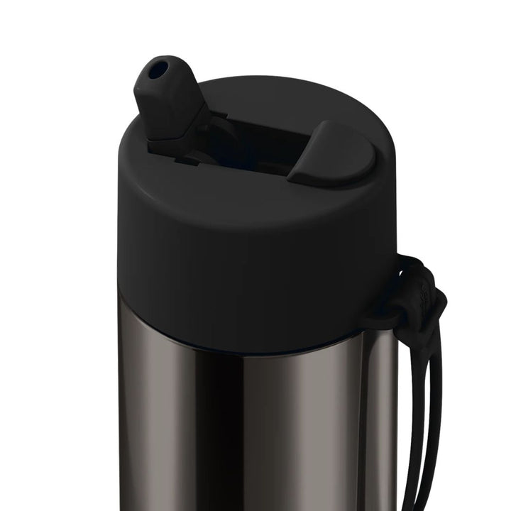 Frank Green 20oz Reusable Bottle Chrome Shadow Midnight
