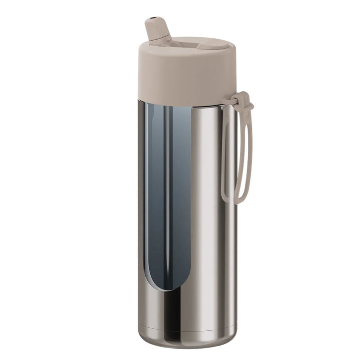 Frank Green 20oz Reusable Bottle Moon Dust Chrome