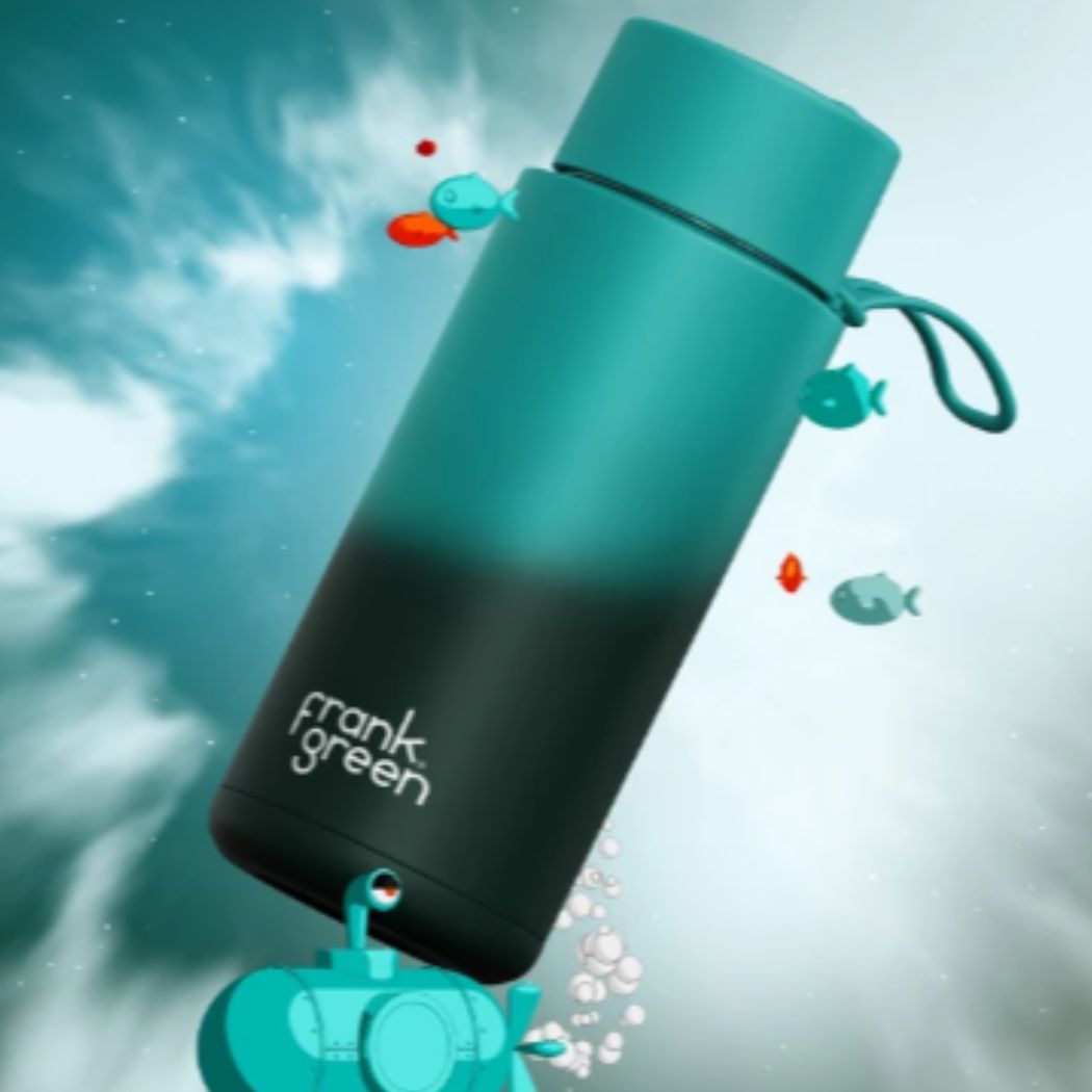 Frank Green 34oz Bottle Colour Change Abyss