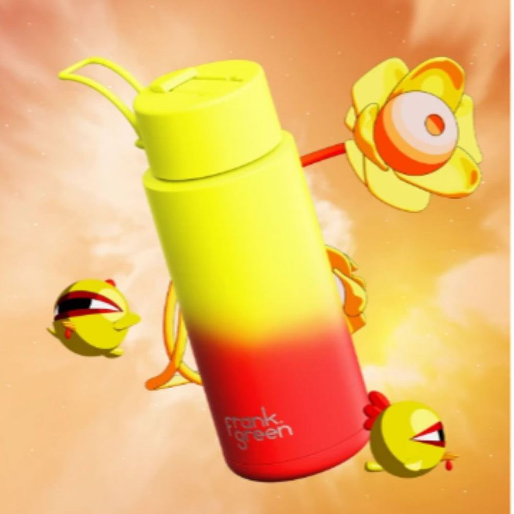 Frank Green 34oz Bottle Colour Change Lava