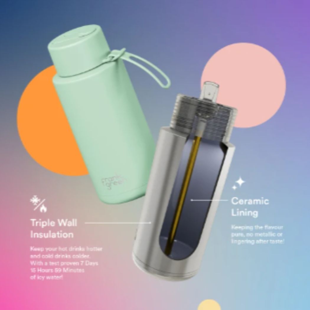 Frank Green 34oz Bottle Solar Glow