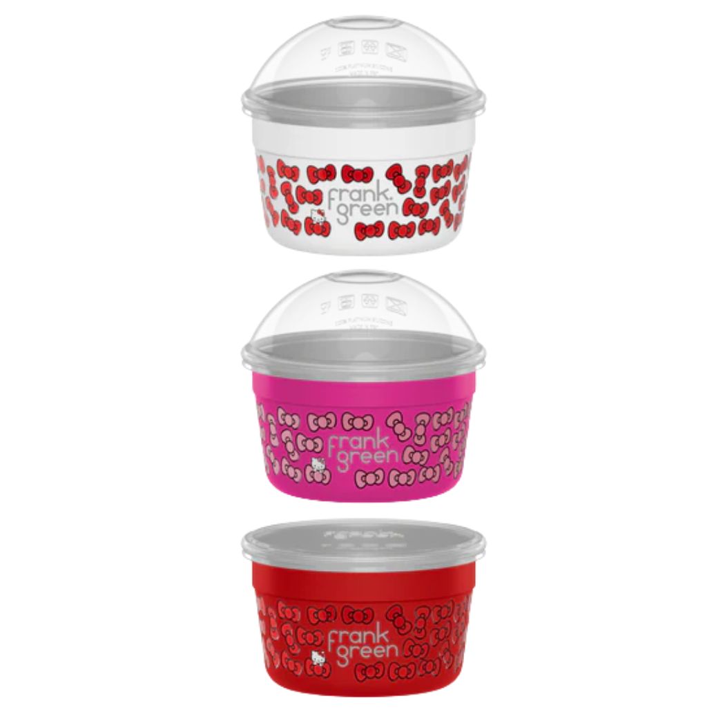 Frank Green Hello Kitty Trio Pack To Go Bowls 500ml