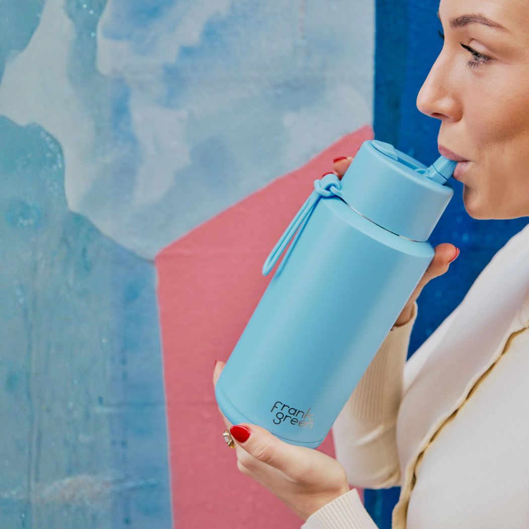 Frank Green Reusable Bottle 34oz Sky Blue