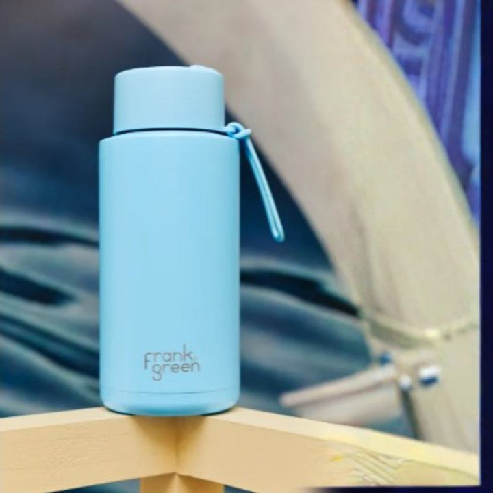 Frank Green Reusable Bottle 34oz Sky Blue