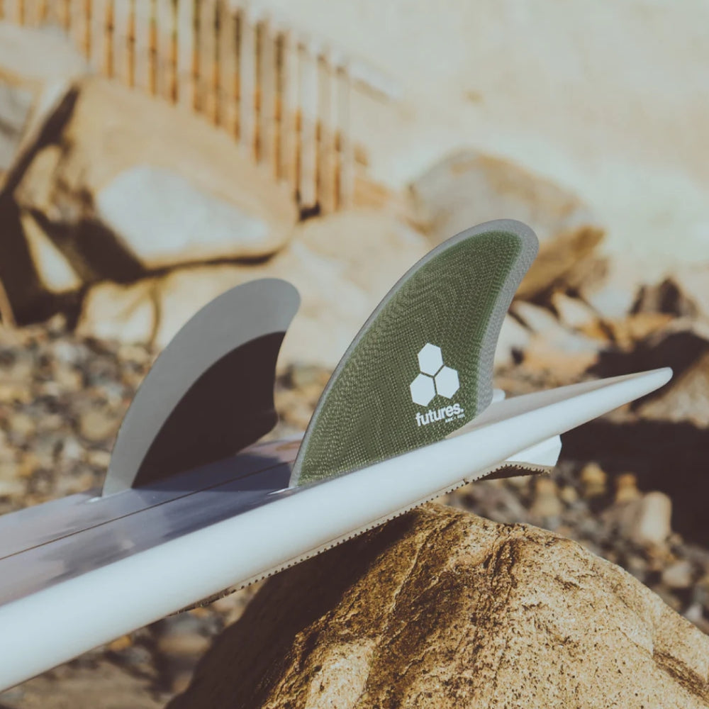 Futures Fins AM K Glass Twin Keel Green Grey