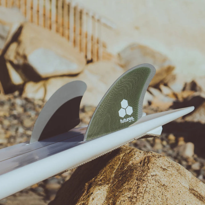 Futures Fins AM K Glass Twin Keel Green Grey