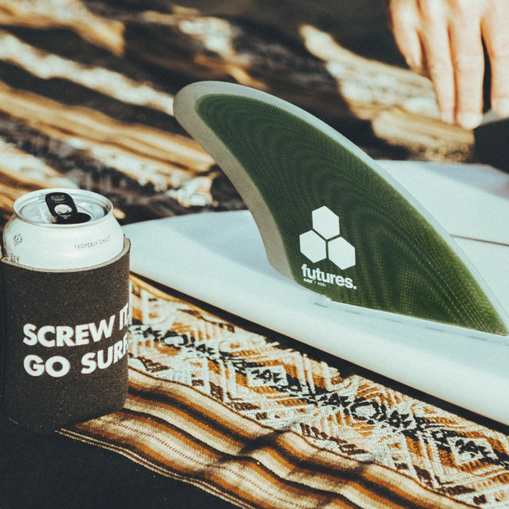 Futures Fins AM K Glass Twin Keel Green Grey